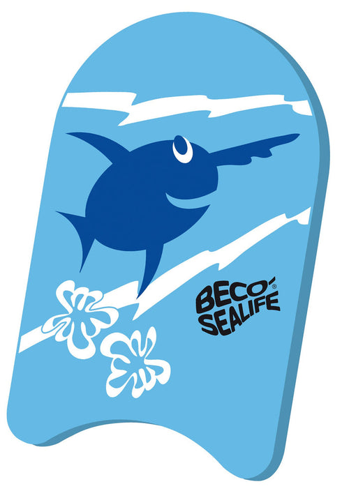 Blue BECO Sealife junior kickboard with dolphin design