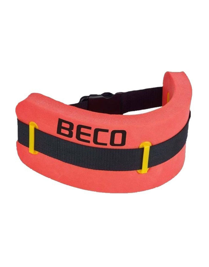 Beco red black dog collar with yellow accents, Swim Monobelt 4 sizes