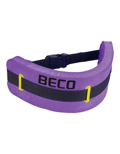 Purple BECO Swim Monobelt harness in four colour coded sizes with eva foam