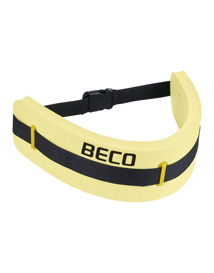 Yellow BECO Swim Monobelt dog collar in EVA foam, four colour coded sizes