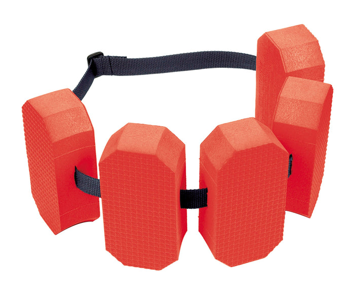 Red BECO swimming belt with foam dumbbell weights for kids 3-6 years