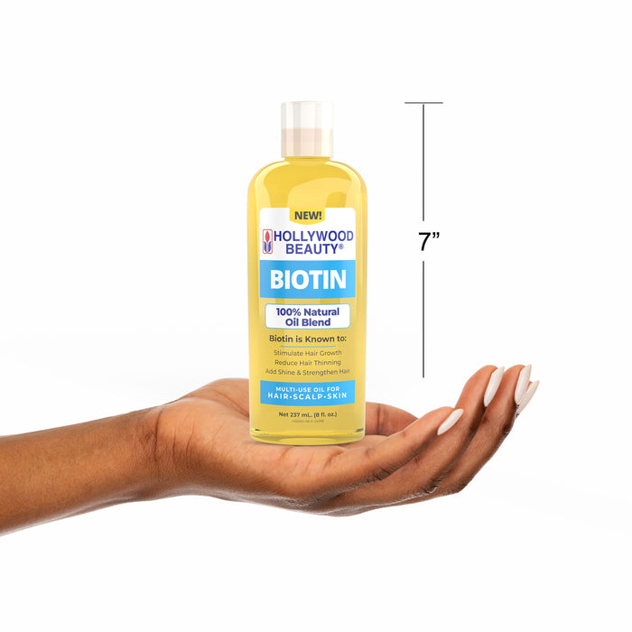 Biotin 100% Natural Oil Blend for Hair, Scalp, and Skin - 8 fl oz