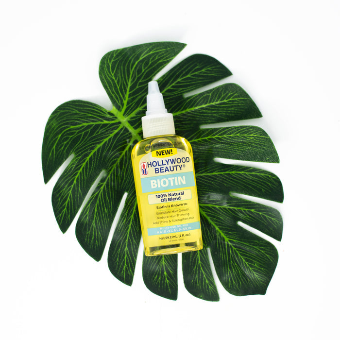 Biotin 100% Natural Oil Blend for Hair, Scalp, Skin, and Nails - 2 fl oz