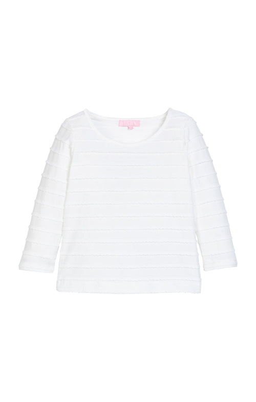 Bisby Essentail Scallop Tee-White