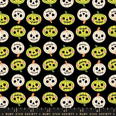 Black- Jack O Lantern- Freaky Familiars- Fat Quarter