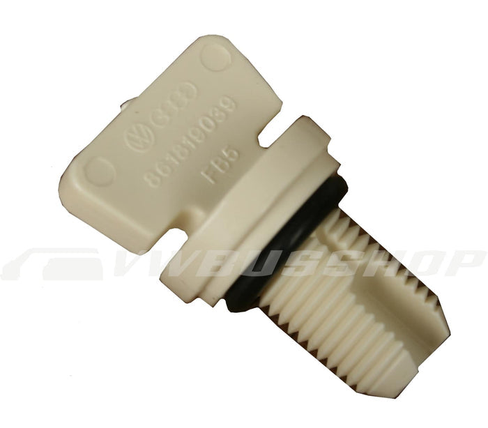 Bleeder screw for rear seat heater for all Vanagons with rear heater core