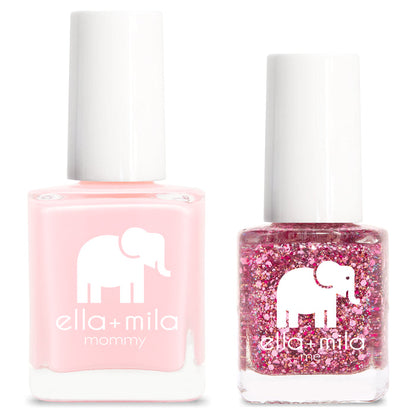 Mommy & Me set: Blushing Dreams and Starbright nail polish bottles – ella+mila
