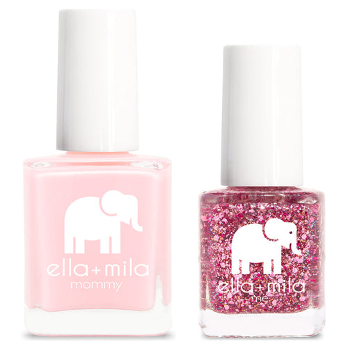 Mommy & Me set: Blushing Dreams and Starbright nail polish bottles – ella+mila