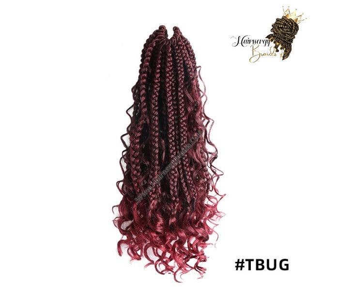 Bohemian Goddess box braid Crochet Hair Extension- 14 inches