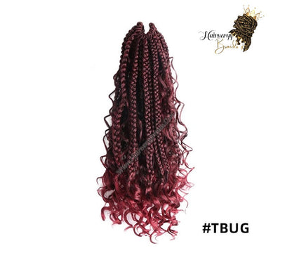 Bohemian Goddess box braid Crochet Hair Extension- 14 inches