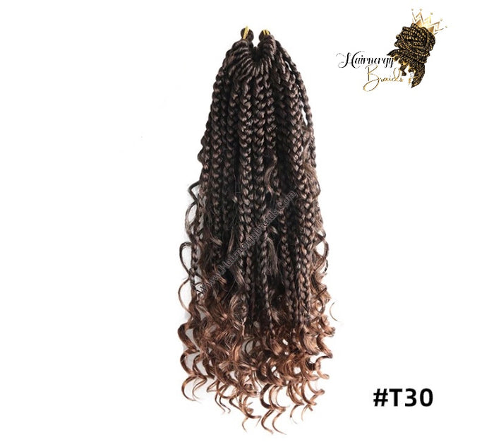 Bohemian Goddess box braid Crochet Hair Extension- 14 inches