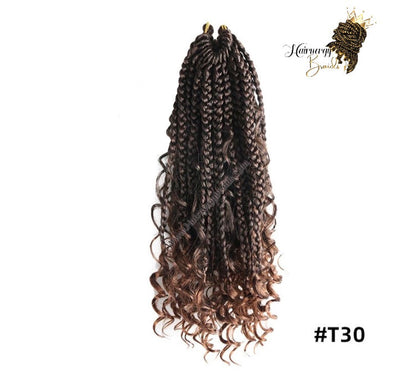 Bohemian Goddess box braid Crochet Hair Extension- 14 inches