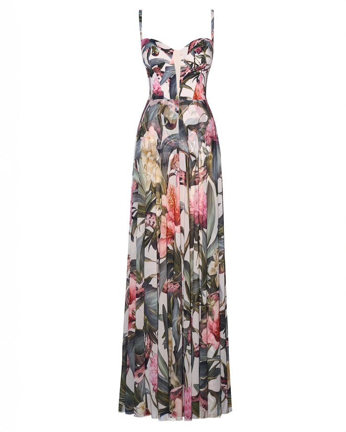 Outline image of Bombshell Maxi Dress - Daylight Peony