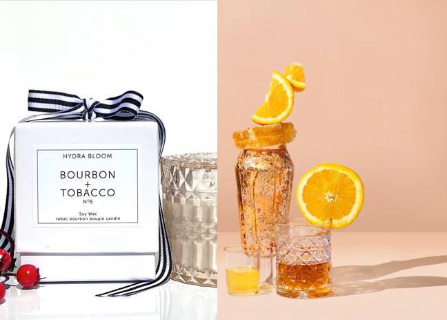 Bourbon Honey + Tobacco Crystal Candle | Hydra Bloom