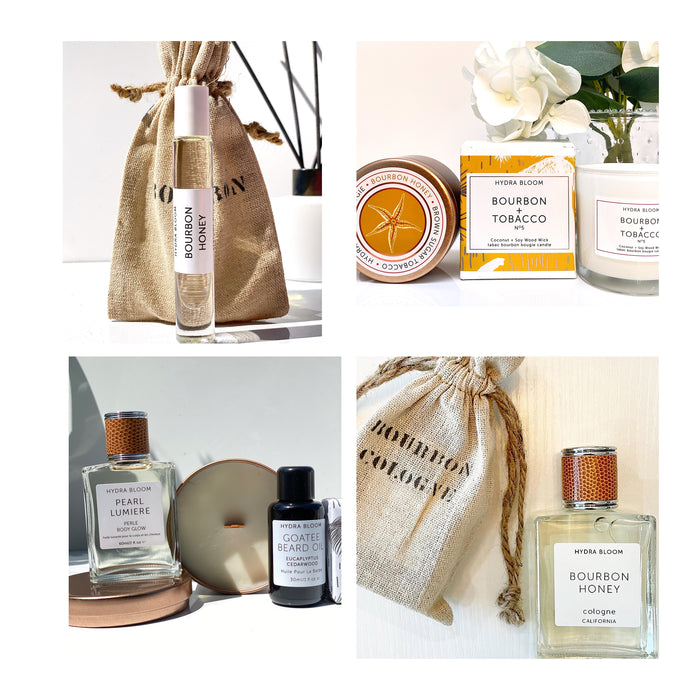 Bourbon Honey + Tobacco Crystal Candle | Hydra Bloom