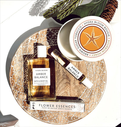 Bourbon Honey + Tobacco Crystal Candle | Hydra Bloom