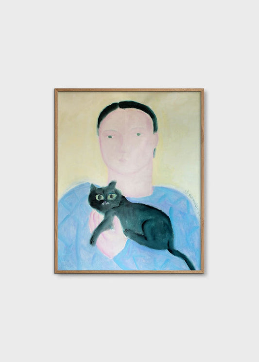 Boy Holding a Cat by Oamul