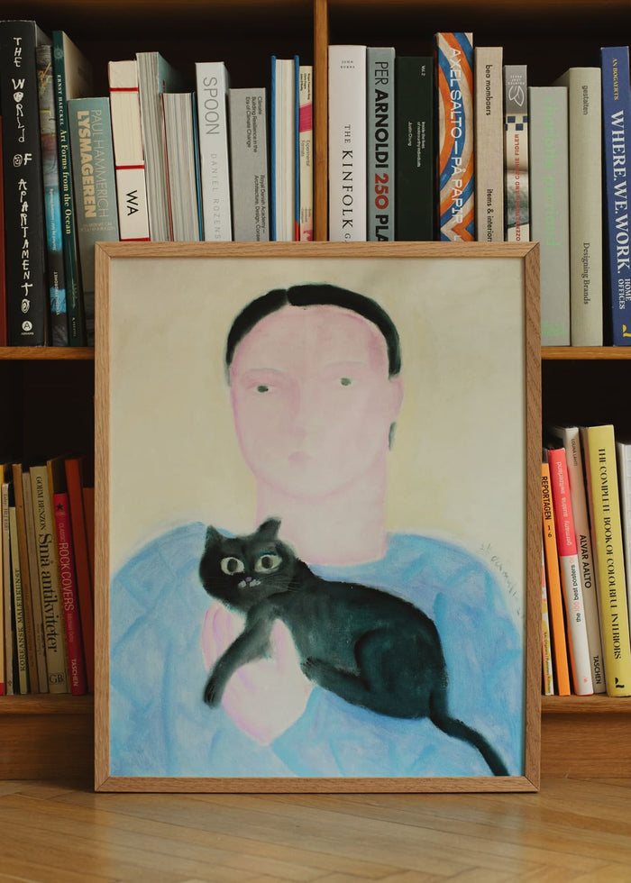 Boy Holding a Cat by Oamul