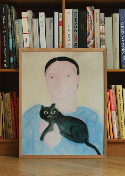 Boy Holding a Cat by Oamul