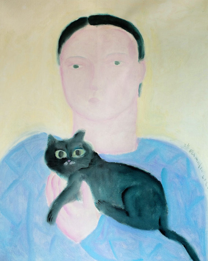 Boy Holding a Cat