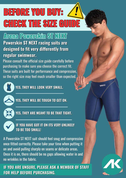Arena men's Powerskin ST Next jammer in deep red, featuring sleek swimwear design with a fitted, performance-enhancing fit.