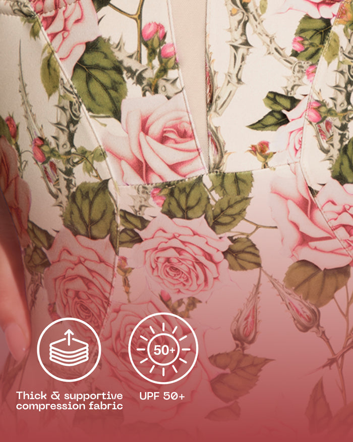 Detail graphic of Brazilian Bombshell - Thorny Rose highlighting fabric