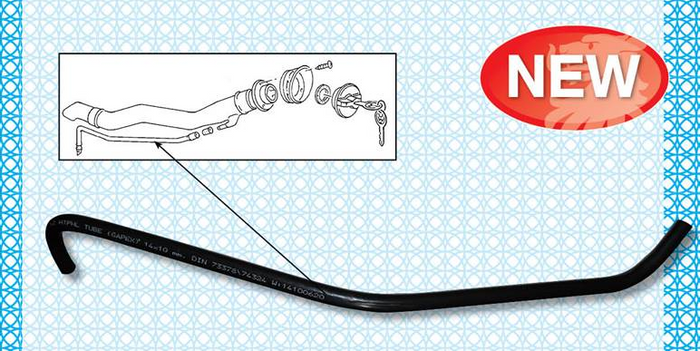 Breather Tube for Gas Tank Filler Neck for Vanagon with plastic filler neck