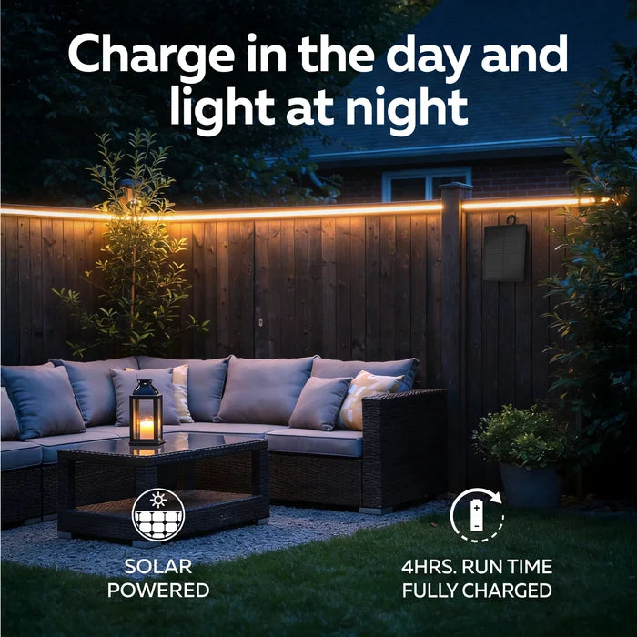 Calex Outdoor Solar Striplight – 3M - RGBIC + CCT – Black