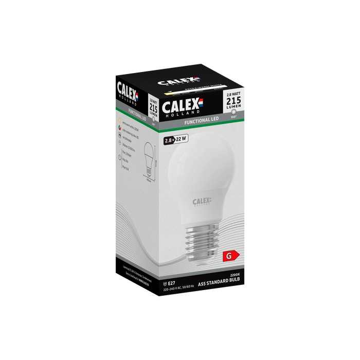 Calex SMD LED Lamp - E27 - A55 - White