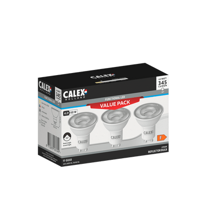 Calex SMD Reflector LED Lamp - 3-Pack - GU10 - White