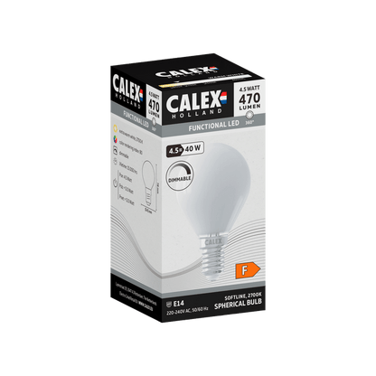 Calex Softline LED Lamp - E14 - P45 - White