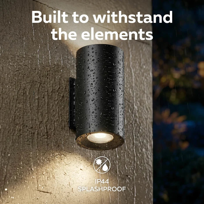 Calex Valmer Wall Light - Up & Down – Black