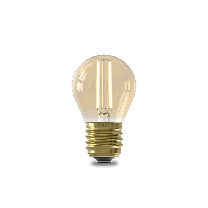 Calex Warm Filament LED Lamp - E27 - P45 - Gold