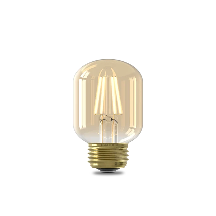 Calex Warm Filament LED Lamp - E27 - T45 - Gold