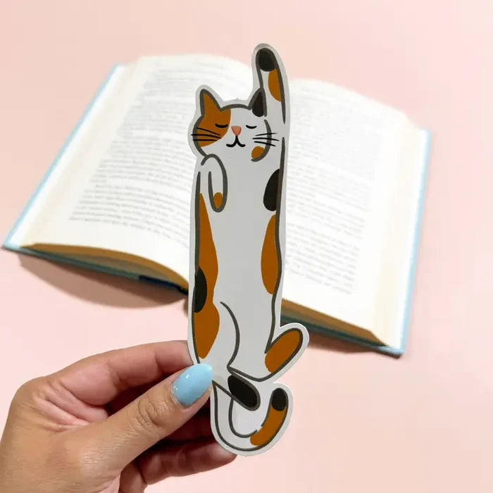 Calico Cat Die Cut Bookmark
