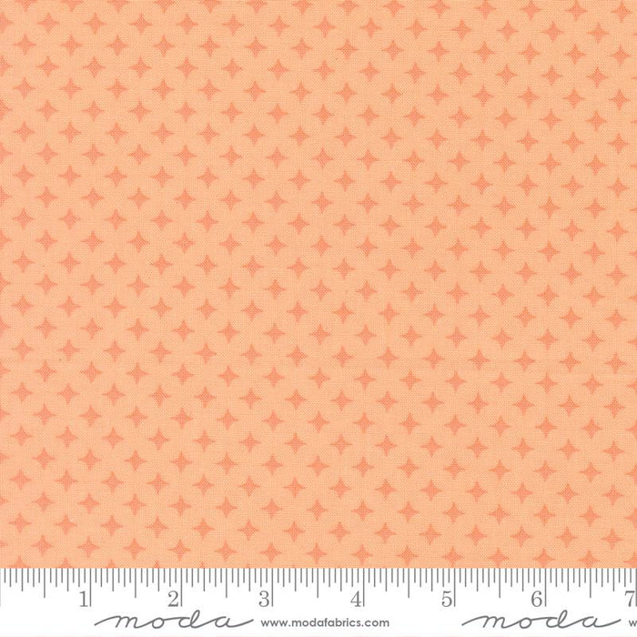 Cantaloupe- Scenery Diamonds- Fat Quarter