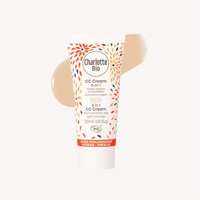 CC Crème bio hydratante Charlotte Bio – teinte Light, peaux claires