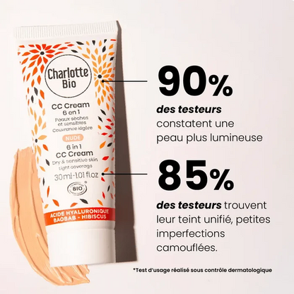 CC Crème bio hydratante Charlotte Bio – teinte Nude, peaux médiums