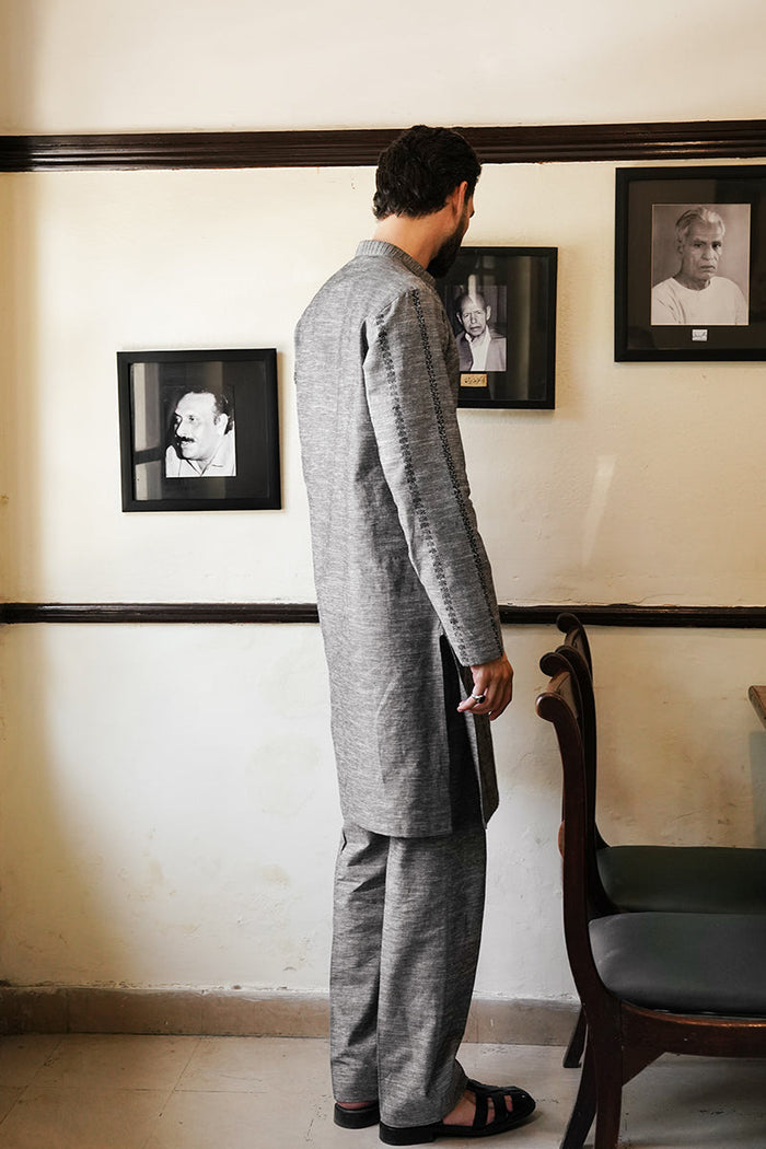 Charcoal Grey Kurta Pajama