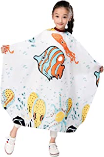 Children's tropical fish cutting & styling cape Salon chic