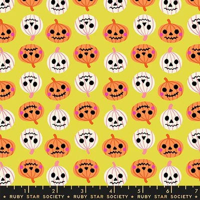 Citron- Jack O Lantern- Freaky Familiars- Fat Quarter