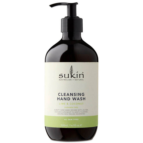 lime & coconut cleansing hand wash from sukin