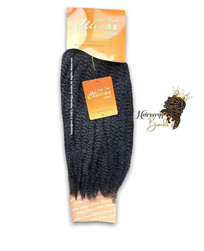 CLIMAX Jamaican Braid Value Pack - Afro Kinky Hair - Jamaican Senegalese Twist Hair