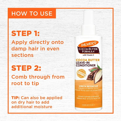 Cocoa Butter & Biotin Length Retention Leave-in Conditioner