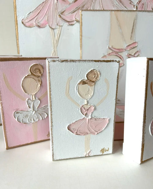 Coddiwomple Ballerina on Canvas White Background- 4 x 6