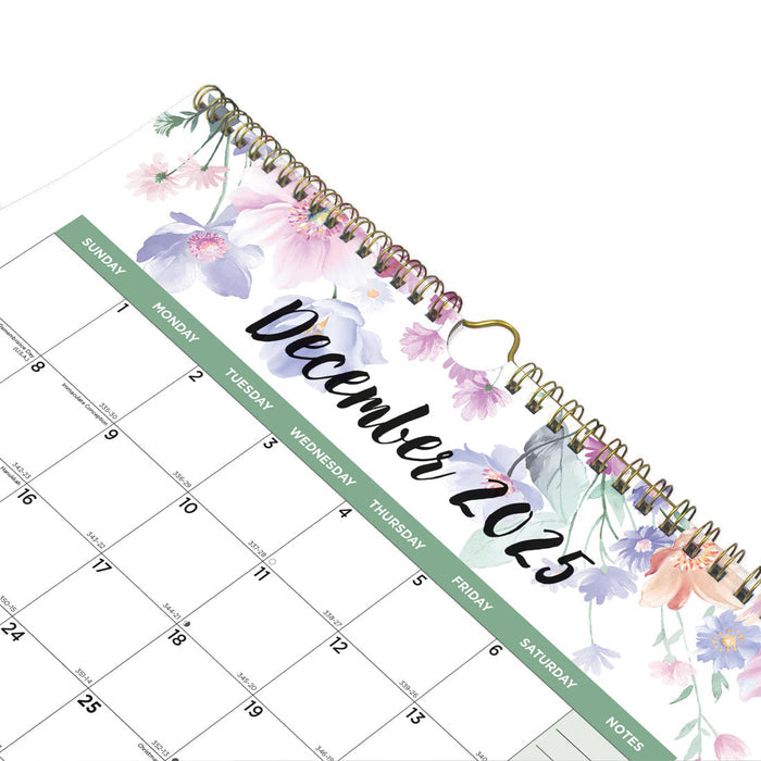 Blueline Colorful Three-Month Wall Calendar, 14 Months, Passion, 2026 C171129-26