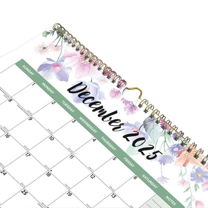 Blueline Colorful Three-Month Wall Calendar, 14 Months, Passion, 2026 C171129-26