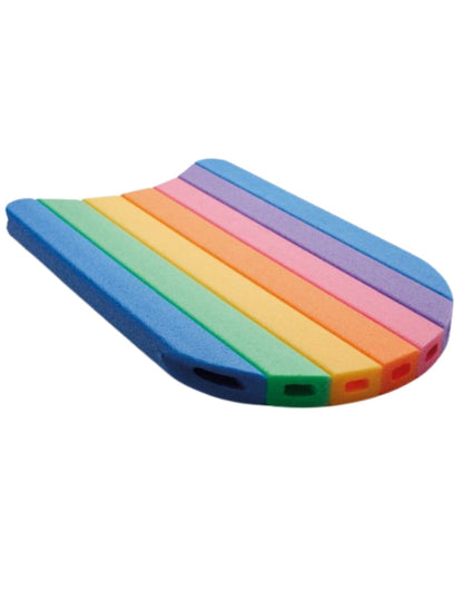 Rainbow coloured Comfy Kickboard silicone phone case with rounded edges