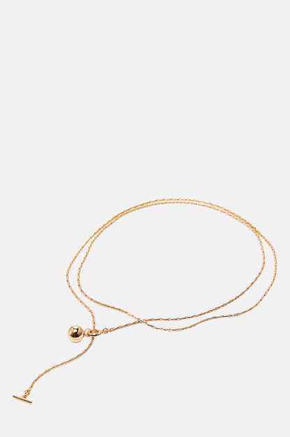 Jenny Bird Constance Gold Wrap Chain Necklace.