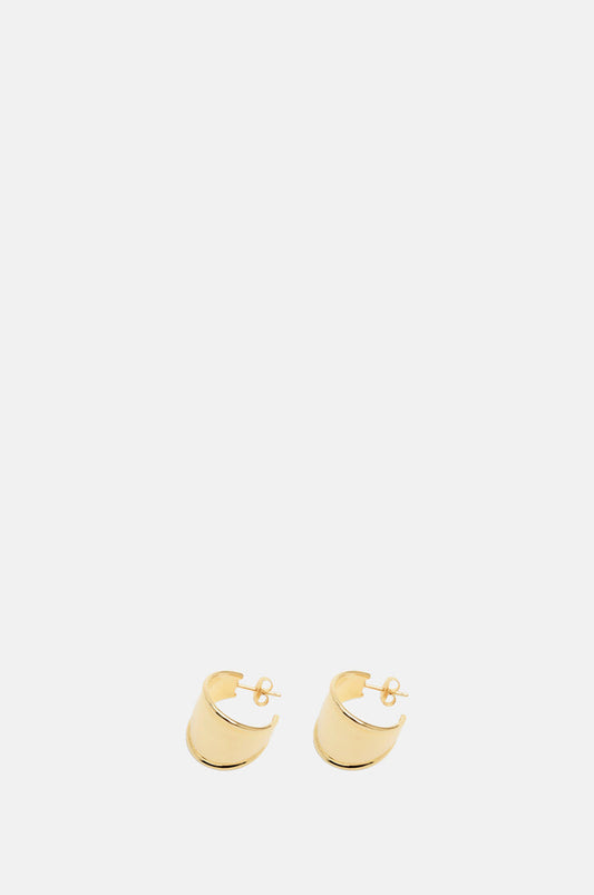 Ragbag Contour Hoop Gold Earrings.